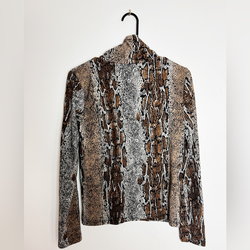 Zara turtleneck snakeskin sweater - Picture 4 of 5